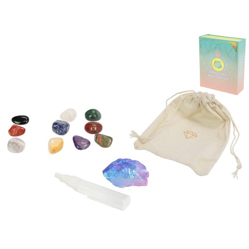 Premium Healing & Wellness Stone Kit (Gift Box)