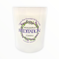 Meditation Crystal Intention Candle - Lavender Infusion - Large